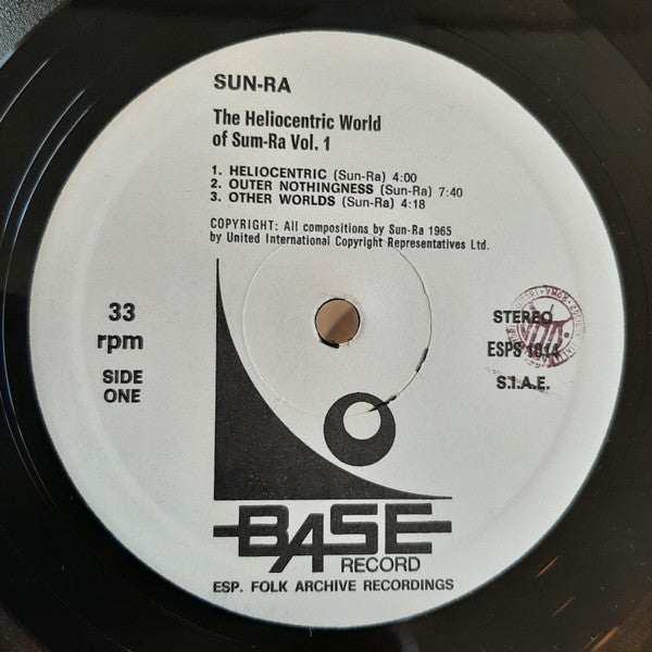 Sun Ra : The Heliocentric Worlds Of Sun Ra, Vol. I (LP, Album)
