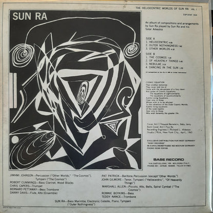 Sun Ra : The Heliocentric Worlds Of Sun Ra, Vol. I (LP, Album)