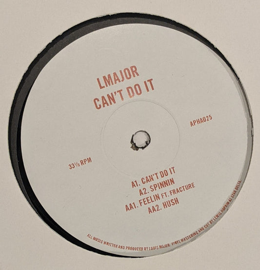LMajor : Can't Do It (12", EP)
