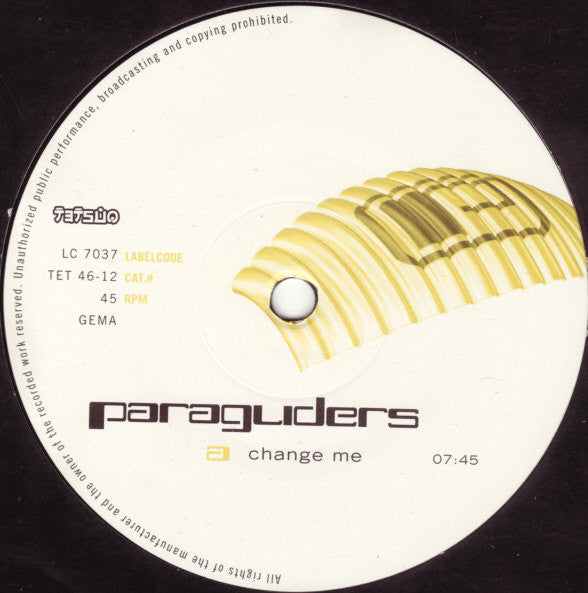 Paragliders : Change Me (12")