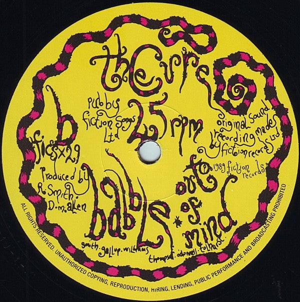 The Cure : Lullaby (12", Single)