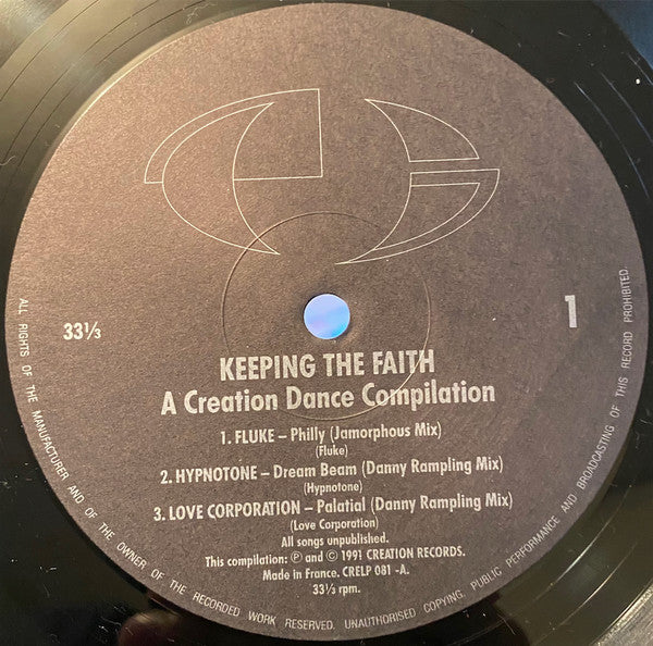 Various : Keeping The Faith - A Creation Dance Compilation (2xLP, Comp)