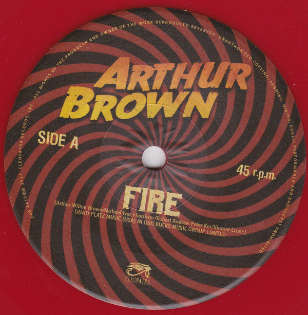 Arthur Brown : Fire (7", Single, Ltd, Red)