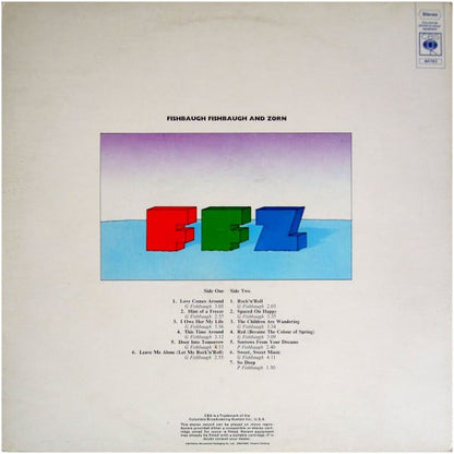 Fishbaugh, Fishbaugh & Zorn : Fishbaugh, Fishbaugh And Zorn (LP, Album, Gat)