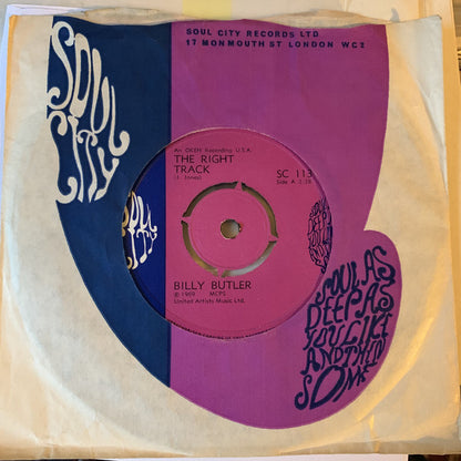 Billy Butler : The Right Track / The Boston Monkey (7", Single)