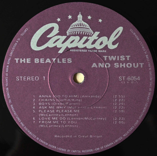 The Beatles : Twist And Shout (LP, Album, Comp, RE, 3rd)