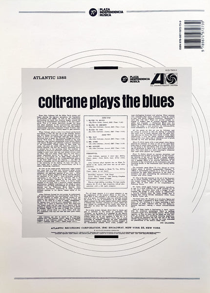 John Coltrane : Coltrane Plays The Blues (LP, Album, RE, RM)