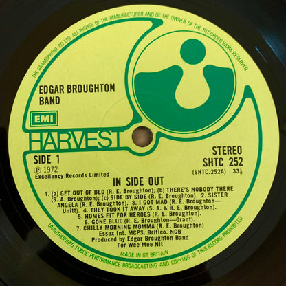 The Edgar Broughton Band : In Side Out (LP, Album, Gat)