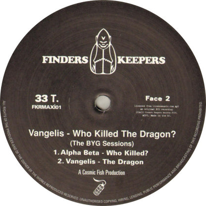 Vangelis : Who Killed The Dragon? (The BYG Sessions) (12", EP, Ltd)