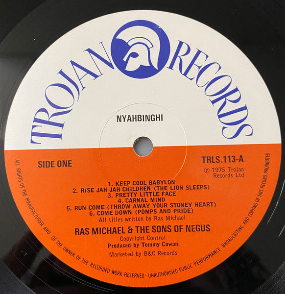 Ras Michael & The Sons Of Negus : Nyahbinghi (LP)
