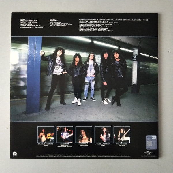 Anthrax : Among The Living (LP, Album, RE, 180)