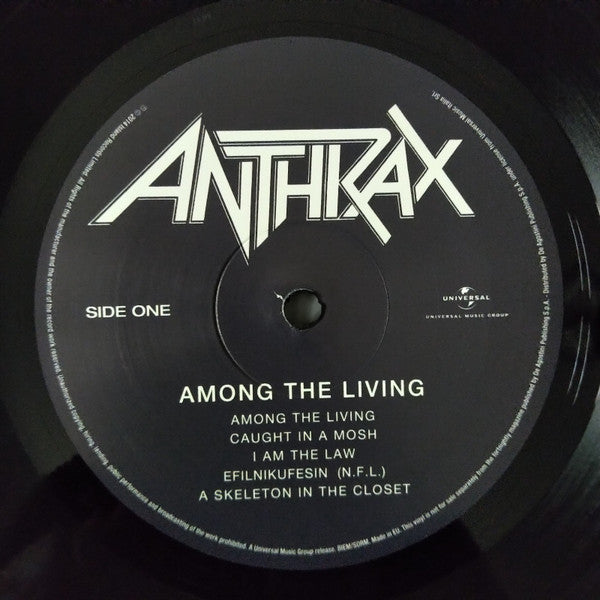 Anthrax : Among The Living (LP, Album, RE, 180)