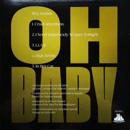 Oh Baby : Hey Genius (12", EP, Ltd, S/Edition, Gol)