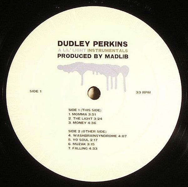 Dudley Perkins : A Lil' Light Instrumentals (2xLP, Album)