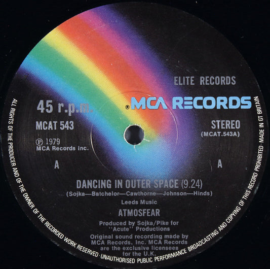 Atmosfear : Dancing In Outer Space (12")