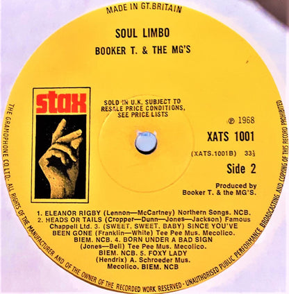 Booker T. And The M.G.'s* : Soul Limbo (LP, Album, Mono)