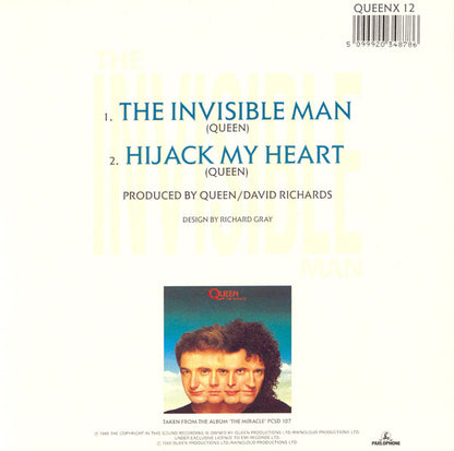 Queen : The Invisible Man (7", Single, Cle)