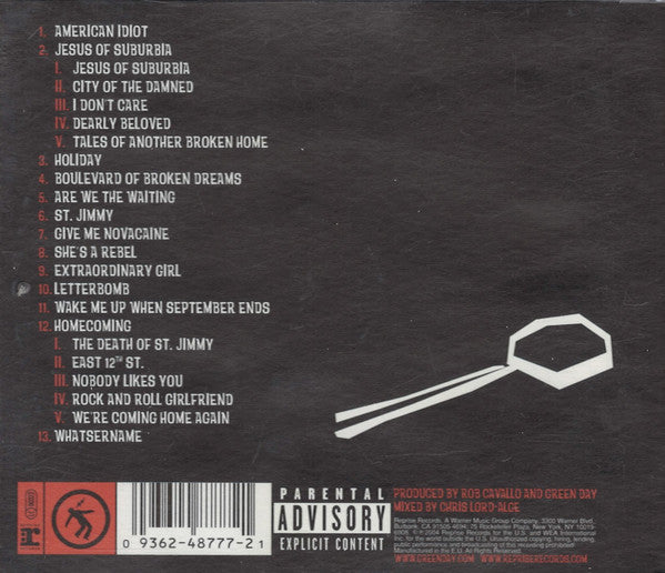 Green Day : American Idiot (CD, Album, RP)