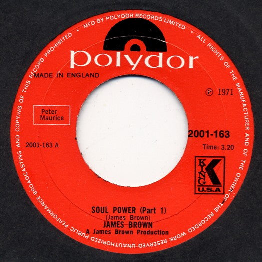 James Brown : Soul Power (7")