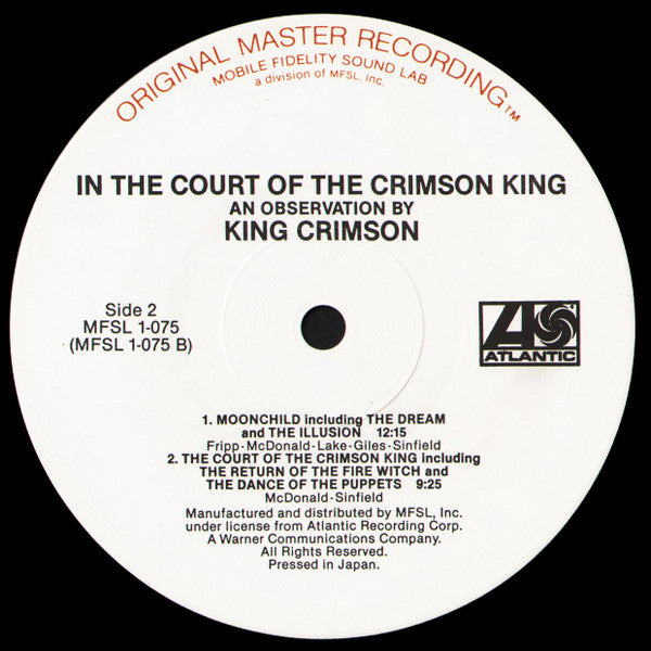King Crimson : In The Court Of The Crimson King (An Observation By King Crimson) (LP, Album, Ltd, RE, RM)
