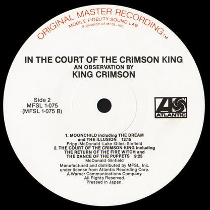 King Crimson : In The Court Of The Crimson King (An Observation By King Crimson) (LP, Album, Ltd, RE, RM)