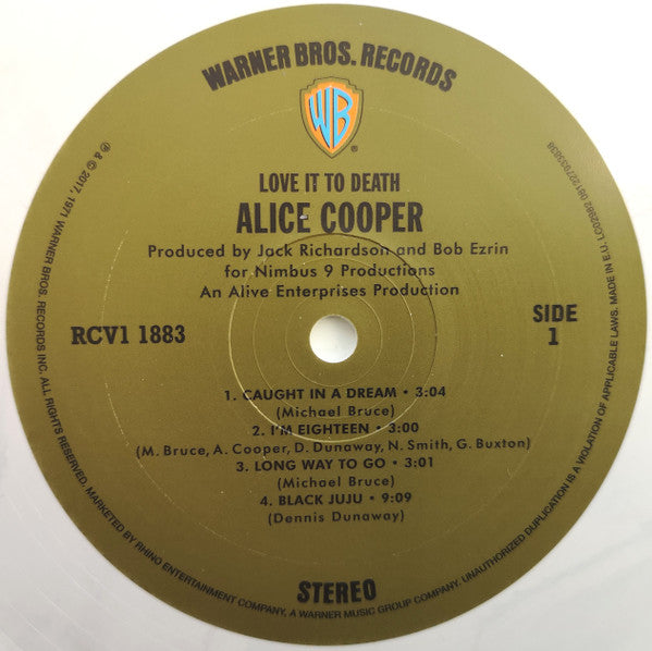 Alice Cooper : Love It To Death (LP, Album, Ltd, RE, Whi)