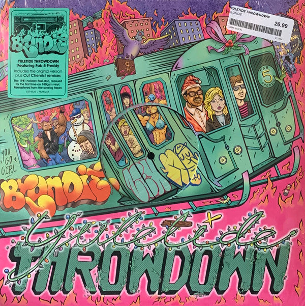 Blondie Featuring Fab 5 Freddy : Yuletide Throwdown (12", EP, RM, 180)