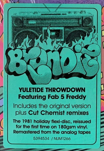 Blondie Featuring Fab 5 Freddy : Yuletide Throwdown (12", EP, RM, 180)