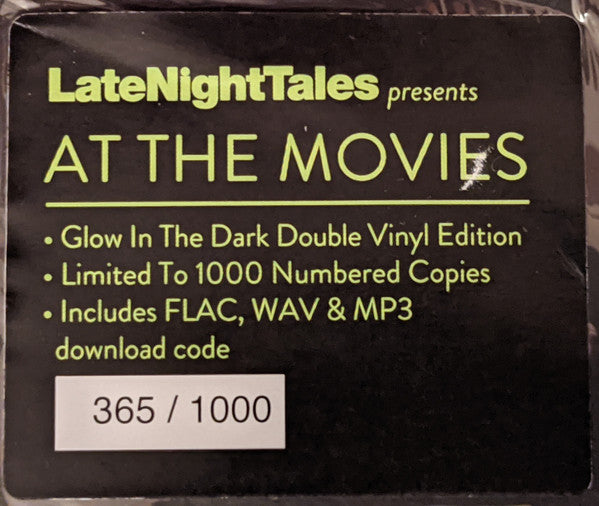 Various : LateNightTales Presents At The Movies (2xLP, Comp, Ltd, Num, Glo)