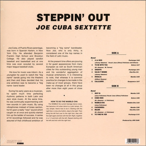Joe Cuba Sextet : Steppin' Out (LP, Album, Mono, RE)