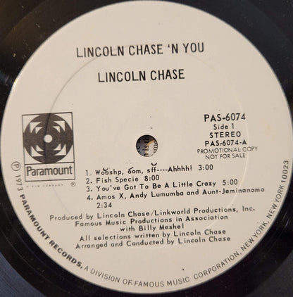 Lincoln Chase : Lincoln Chase 'n You (LP, Promo)
