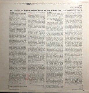 Miles Davis : In Person, Friday Night At The Blackhawk, San Francisco, Volume I (LP, Album)