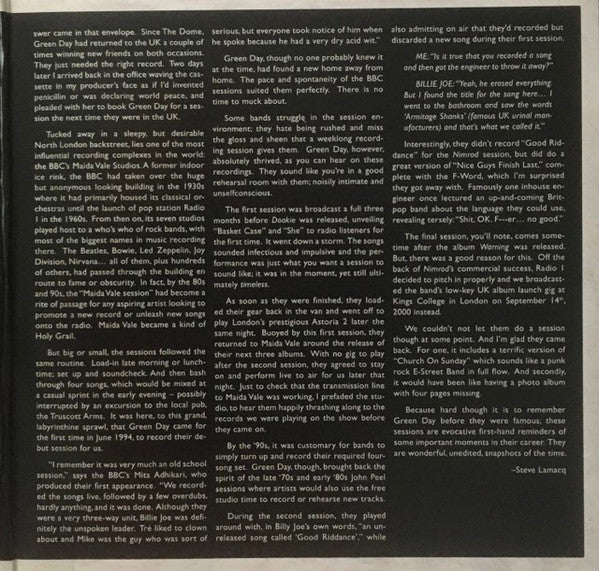 Green Day : BBC Sessions (LP, Blu + LP, Pin + Comp, Ltd)