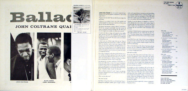 John Coltrane Quartet* : Ballads (LP, Album, RE, Gat)
