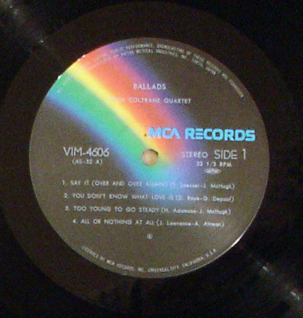 John Coltrane Quartet* : Ballads (LP, Album, RE, Gat)