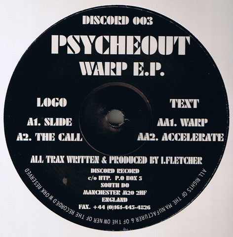 Psycheout : Warp E.P. (12", EP)