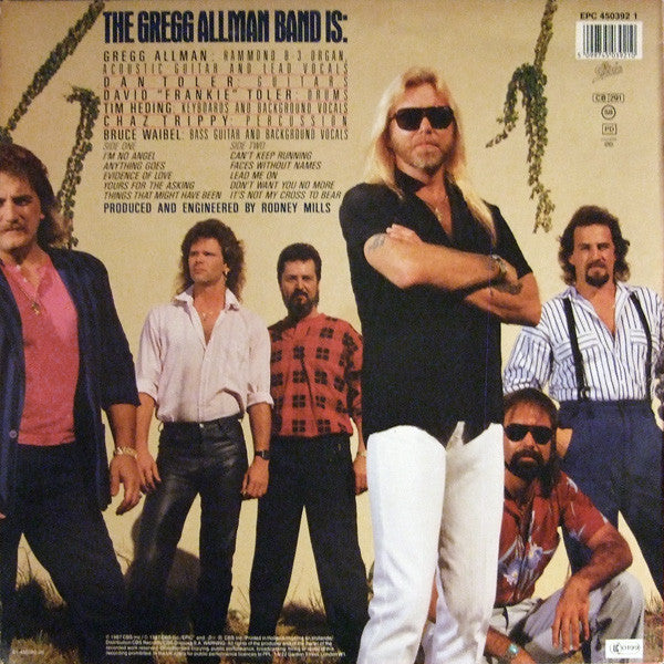 The Gregg Allman Band : I'm No Angel (LP, Album)