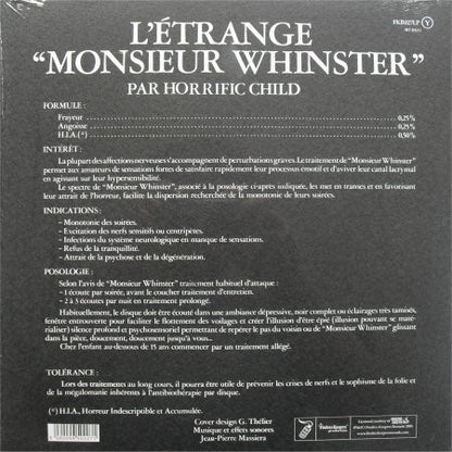 Horrific Child : L'Étrange Mr Whinster (LP, Album, RE)
