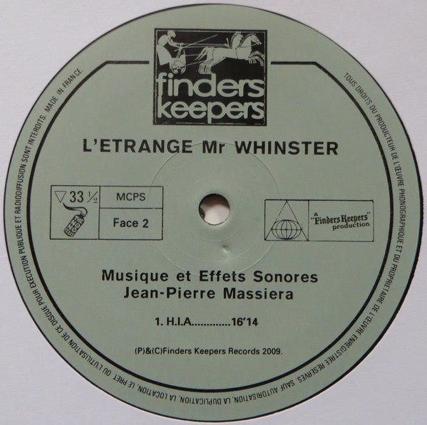 Horrific Child : L'Étrange Mr Whinster (LP, Album, RE)