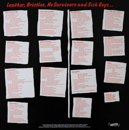 Charged G.B.H* : Leather, Bristles, No Survivors And Sick Boys... (LP, Comp, RE)