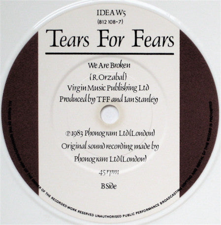 Tears For Fears : Pale Shelter (7", Single, S/Edition, Whi)