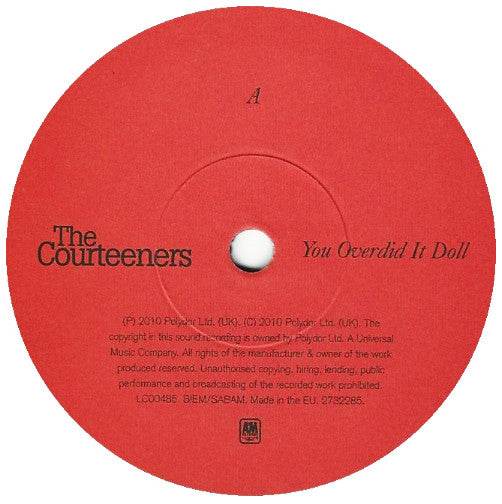 The Courteeners : You Overdid It Doll (7", Single)