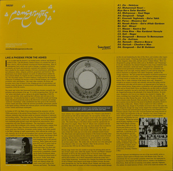 Various : Pomegranates - Persian Pop, Funk, Folk And Psych Of The 60s And 70s (2xLP, Comp)