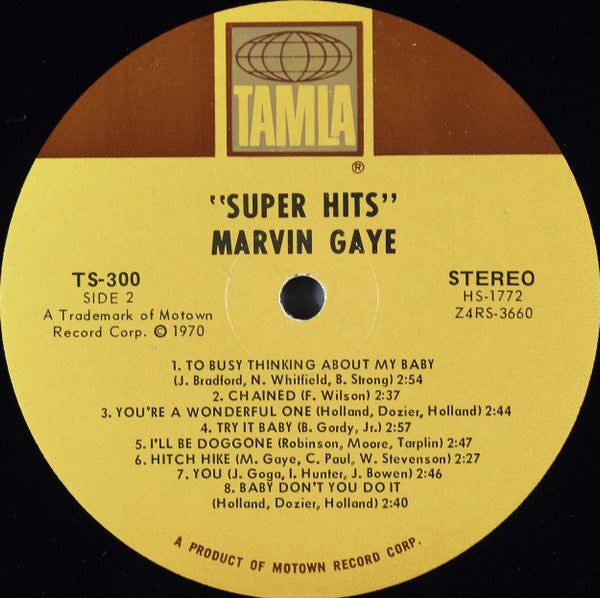 Marvin Gaye : Super Hits (LP, Comp, Ind)