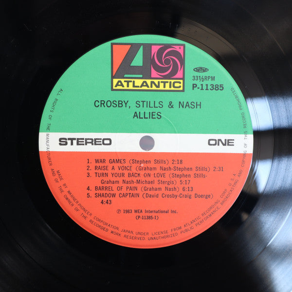 Crosby, Stills & Nash : Allies (LP, Album)