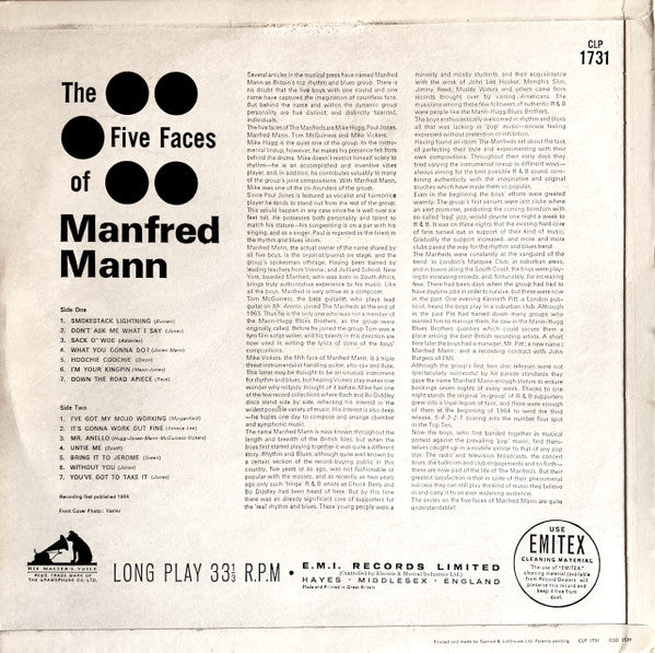 Manfred Mann : The Five Faces Of Manfred Mann (LP, Album, Mono)