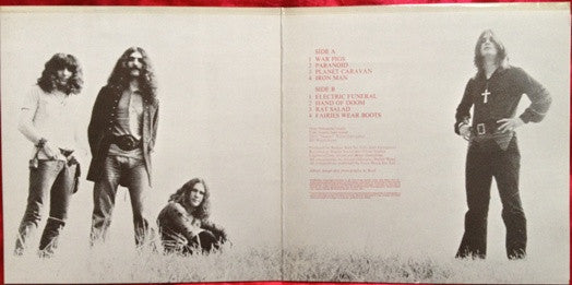 Black Sabbath : Paranoid (LP, Album, RP)