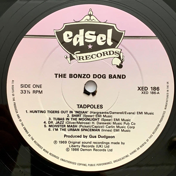 Bonzo Dog Doo-Dah Band : Tadpoles (LP, Album, RE)