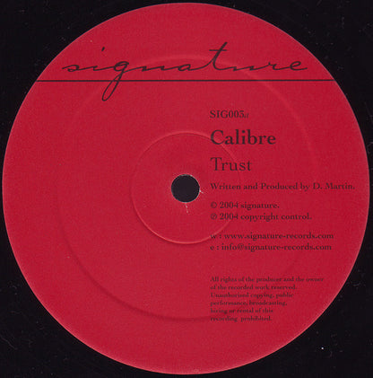 Calibre : Trust / Waiting (12")