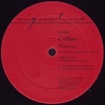 Calibre : Trust / Waiting (12")